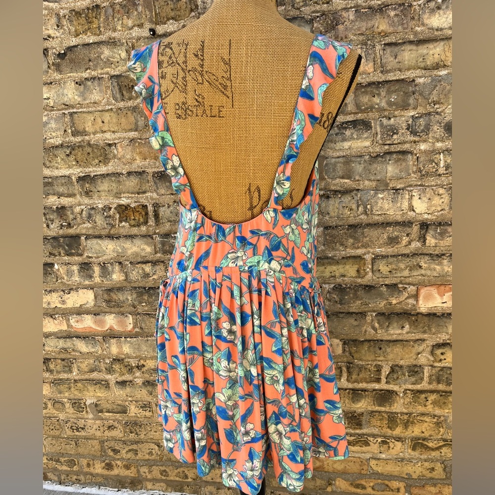 Free People Dear You Mini Sun Dress Floral Boho Backless Size XS - Picture 9 of 13